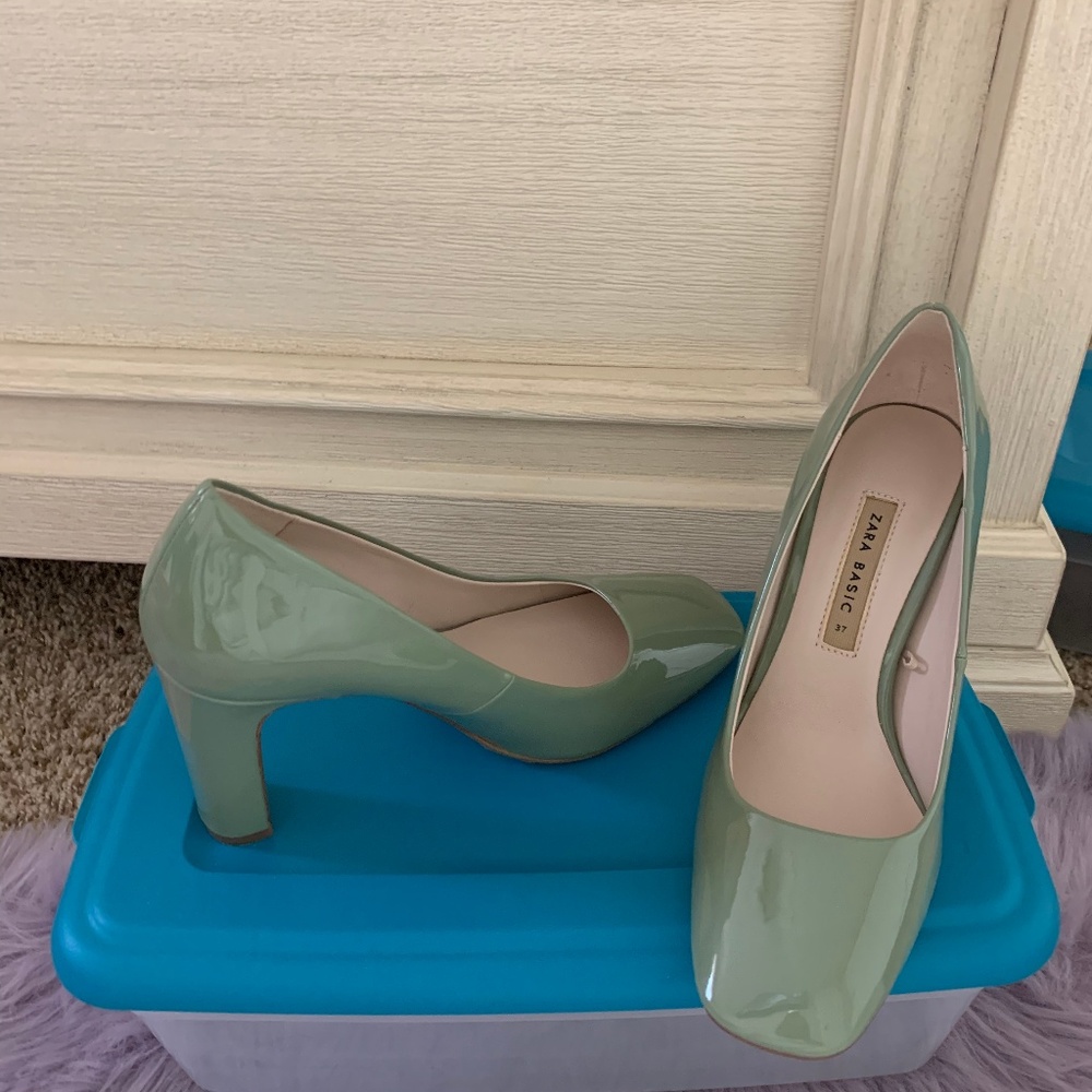 Zara Mint Pumps